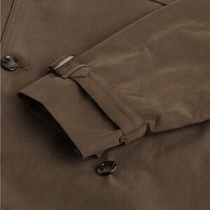 London Fog Men Plymouth Double Breasted Belted Micro Twill Trench Coat